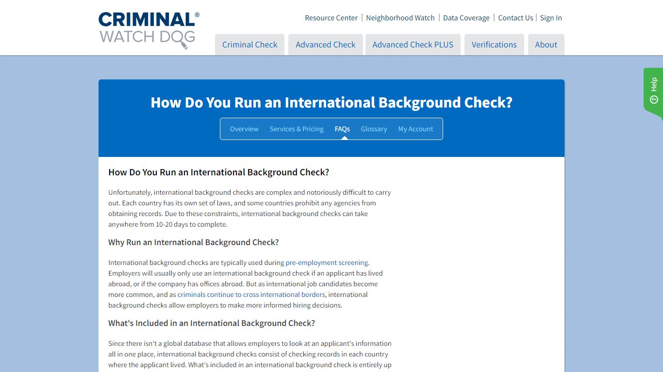 How Do You Run an International Background Check?